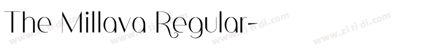 The Millava Regular字体转换 The Millava Regular字体转换